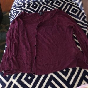 American eagle maroon cardigan